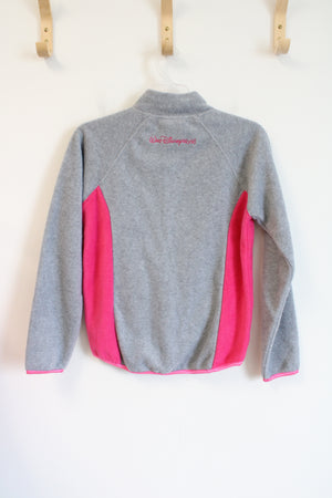 Disney Parks Mickey & Minnie Gray Fleece Jacket | Youth L