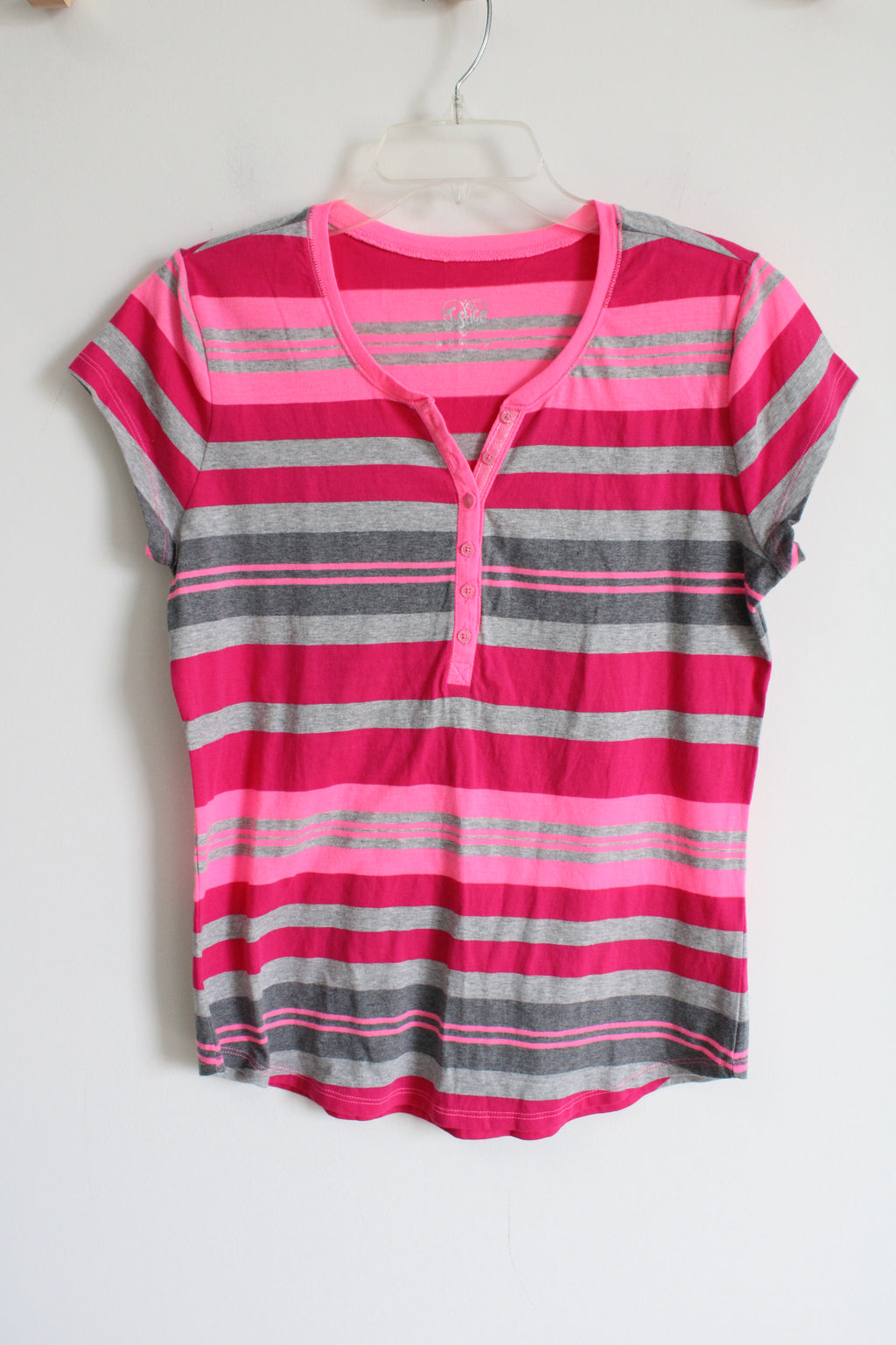 Justice Pink Striped Tee | 20