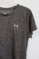 Under Armour Green Gray Speckled Athletic Top | M