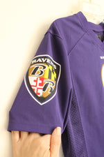 NFL Team Apparel Baltimore Ravens Number 8 Jackson Purple Short Sleeve Youth Jersey | 10-12 (medium)