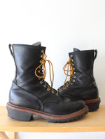 Red Wing 218 LoggerMax Black Boots | Size 10.5