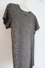 Under Armour Green Gray Speckled Athletic Top | M