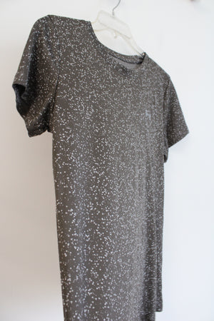 Under Armour Green Gray Speckled Athletic Top | M