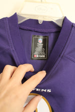 NFL Team Apparel Baltimore Ravens Number 8 Jackson Purple Short Sleeve Youth Jersey | 10-12 (medium)