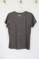 Under Armour Green Gray Speckled Athletic Top | M