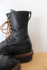 Red Wing 218 LoggerMax Black Boots | Size 10.5