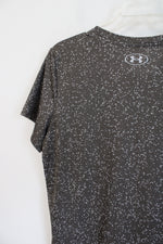 Under Armour Green Gray Speckled Athletic Top | M