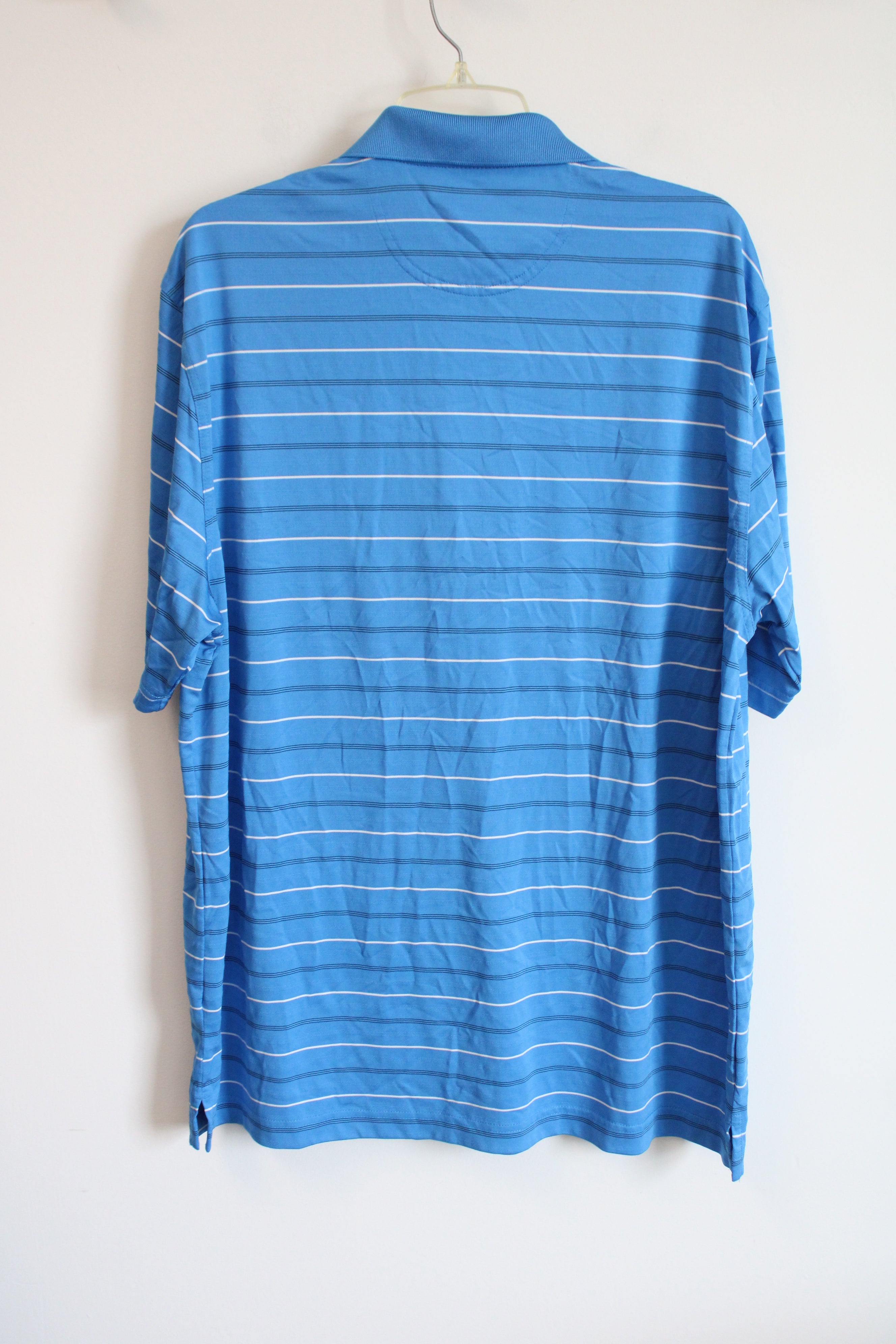 Greg Norman PlayDry Blue Polo Shirt | XL