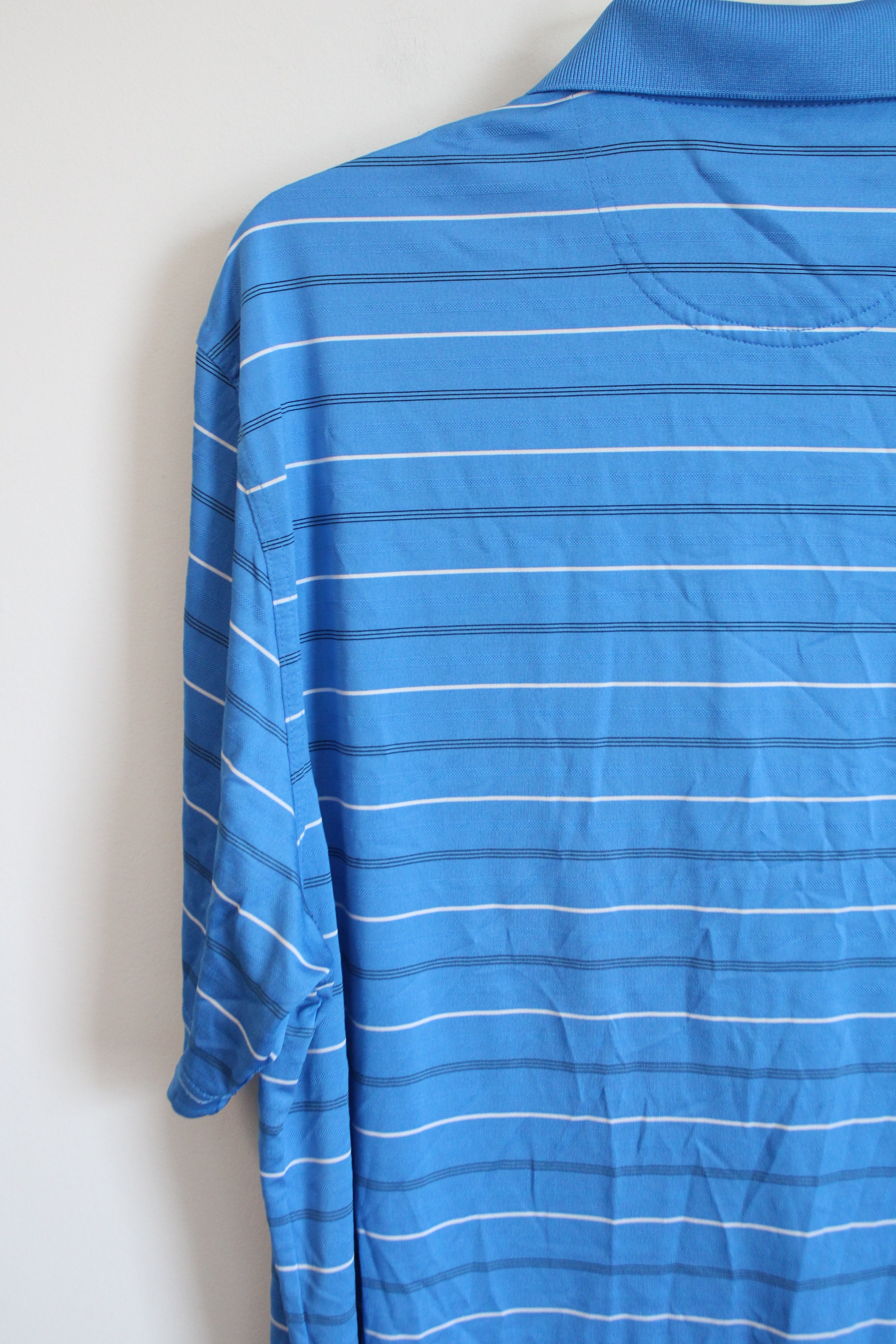 Greg Norman PlayDry Blue Polo Shirt | XL