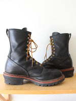 Red Wing 218 LoggerMax Black Boots | Size 10.5