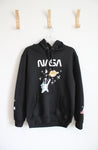 Shein Black Nasa Hoodie | M