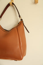 Dooney & Bourke Samba Hobo Bag Saddle Carmel Brown Pebble Leather Bag Purse