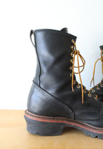 Red Wing 218 LoggerMax Black Boots | Size 10.5