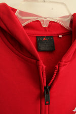 Jordan red zip hooded sweatshirt | 8/10