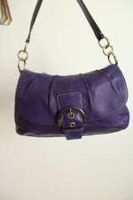 Coach Vintage Purple Leather Soho Shoulder Purse