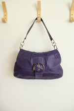Coach Vintage Purple Leather Soho Shoulder Purse