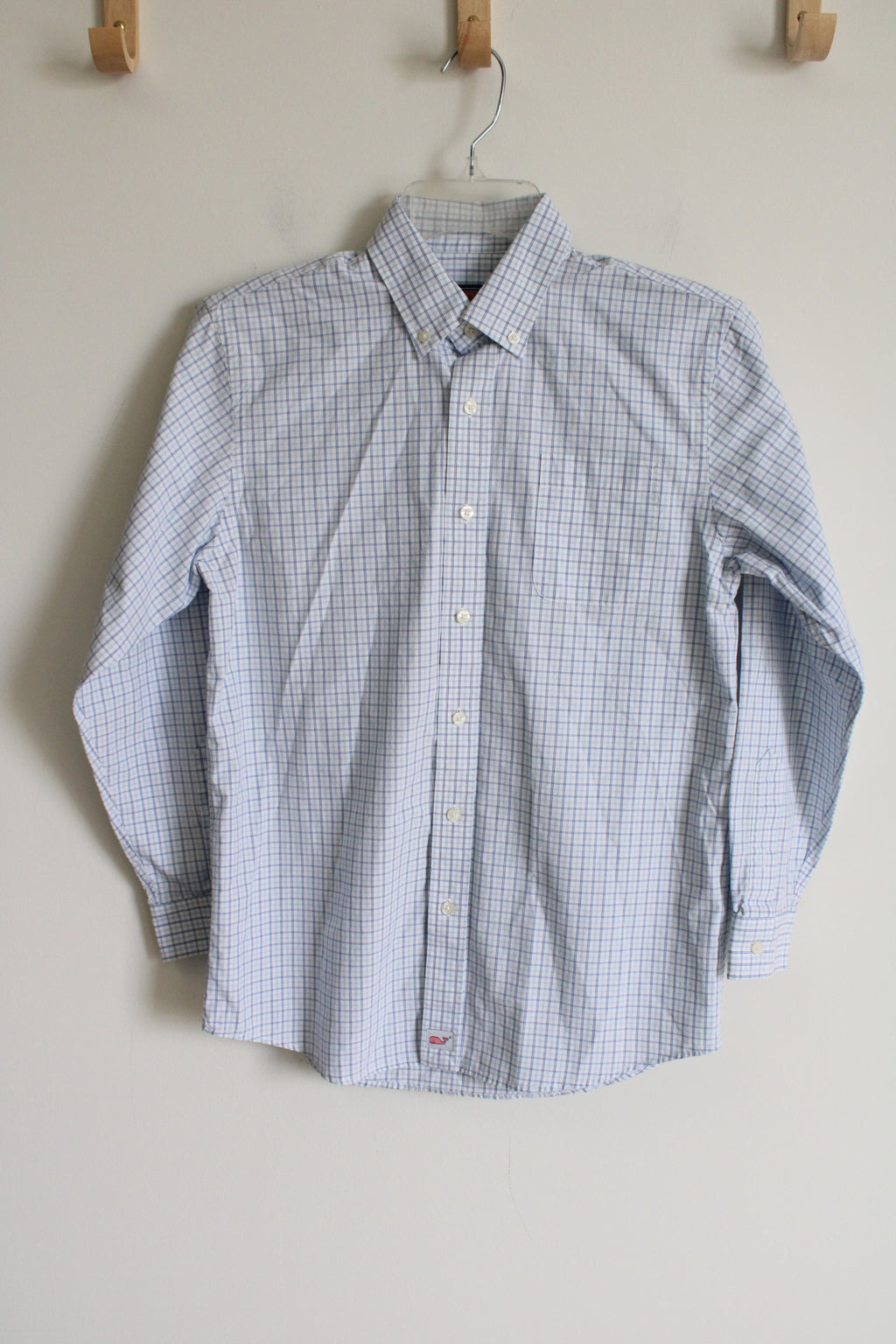 Vineyard Vines Murray Shirt Cotton Plaid Button Down | Youth M (12/14)