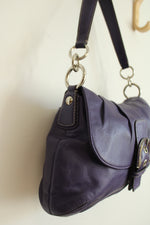 Coach Vintage Purple Leather Soho Shoulder Purse