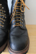 Red Wing 218 LoggerMax Black Boots | Size 10.5
