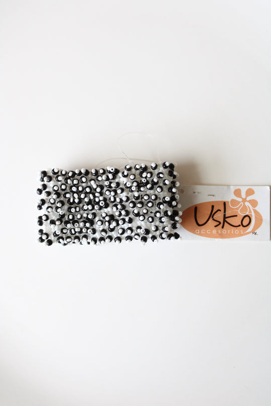 NEW Usko Accessories Black & White Beaded Bracelet