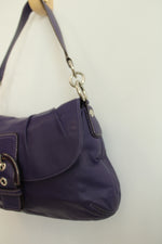 Coach Vintage Purple Leather Soho Shoulder Purse