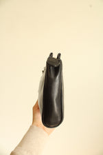 Coach Black Smooth Leather Clutch Wristlet