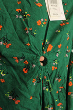 Love Fire Green Floral Cutout Dress | M