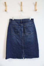 a.n.a High Rise Dark Wash Denim Skirt | 10