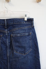a.n.a High Rise Dark Wash Denim Skirt | 10