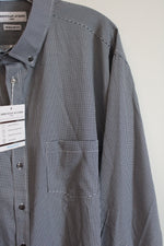 NEW Christian Aujard Performance Stretch Black White Button Down Regular Fit Shirt | 2XL 18-18 1/2 34/35 (Copy)