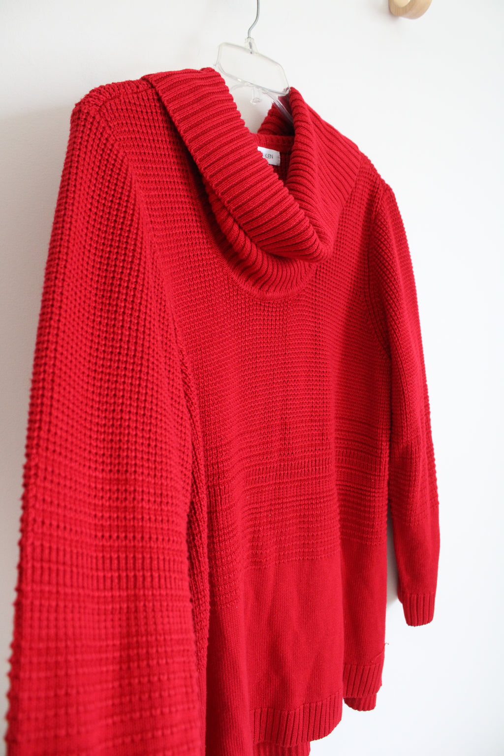 Calvin Klein Red Cowl Neck Sweater | XL