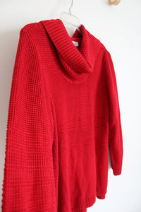 Calvin Klein Red Cowl Neck Sweater | XL