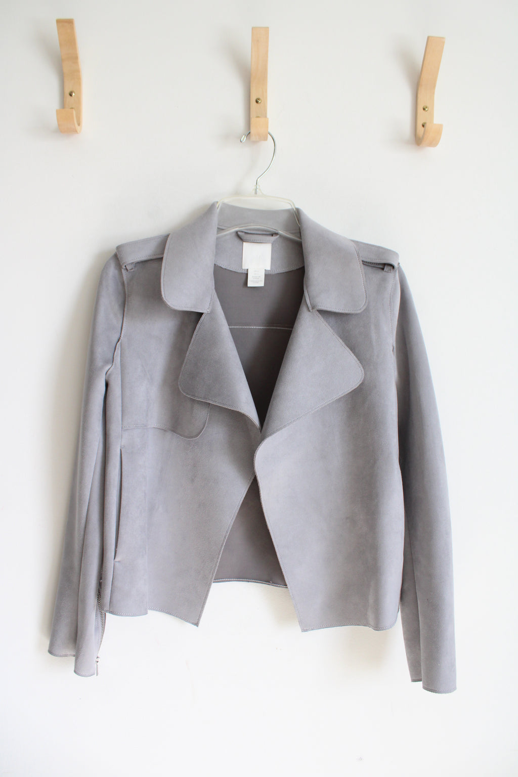H&M Gray Faux Suede Jacket | 2