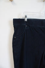 Hue Dark Wash Stretch Denim Pants | 2X