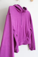 Under Armour Magenta Fleece 1/4 Zip Pullover | L