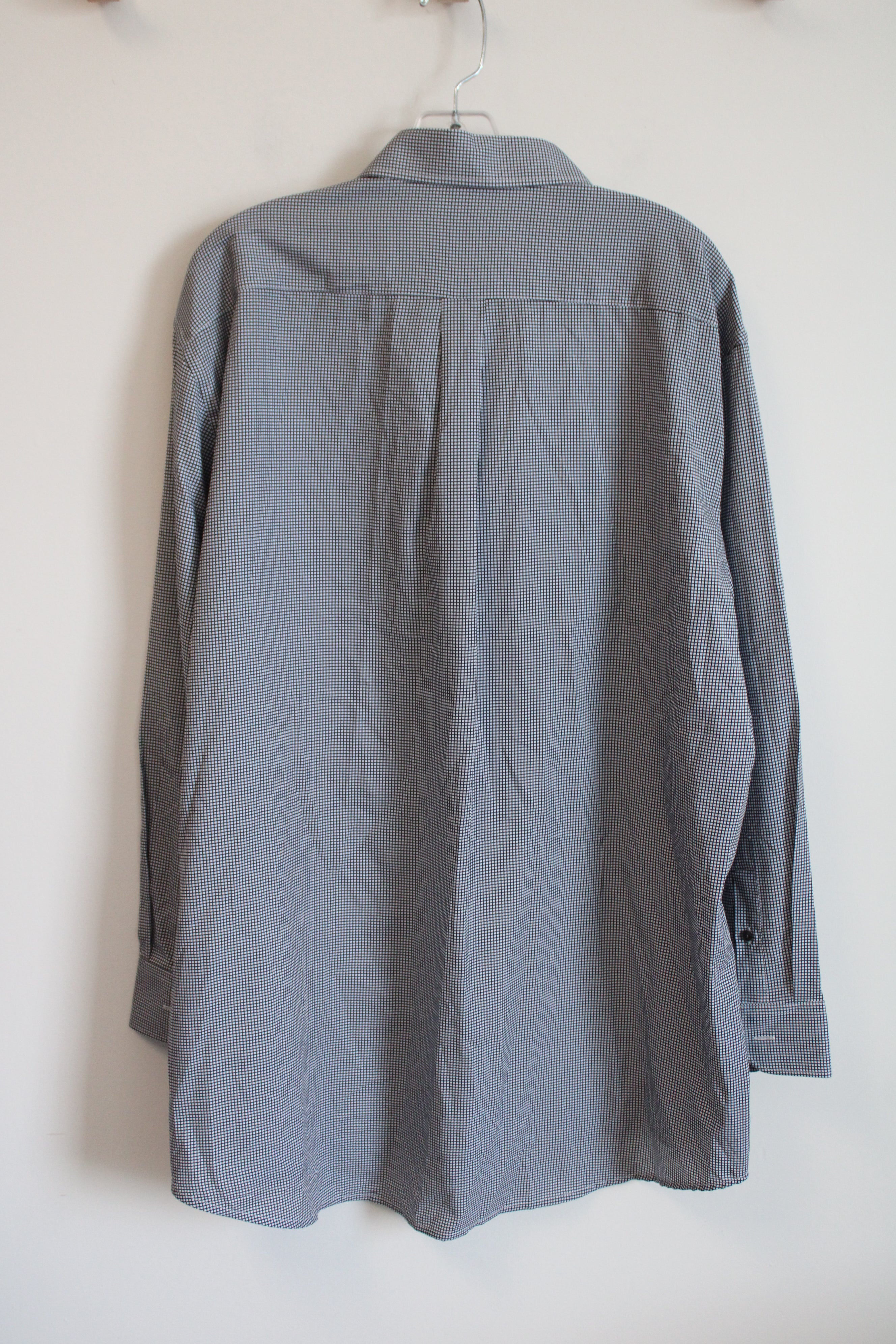 NEW Christian Aujard Performance Stretch Black White Button Down Regular Fit Shirt | 2XL 18-18 1/2 34/35 (Copy)