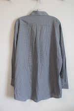 NEW Christian Aujard Performance Stretch Black White Button Down Regular Fit Shirt | 2XL 18-18 1/2 34/35 (Copy)