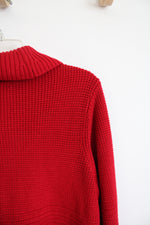 Calvin Klein Red Cowl Neck Sweater | XL