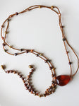 Genuine Pearl & Glass Beaded Layered Necklace