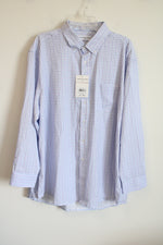 NEW Christian Aujard Performance Stretch Purple Plaid Button Down Regular Fit Shirt | 2XL 18-18 1/2 34/35 (Copy) (Copy)