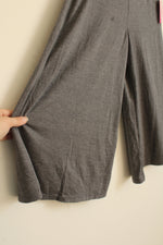NEW Iz Byer Girl Gray Knit Palazzo Pants with Scrunch Tie Sides | 14