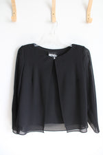 Ursula Black Sheer Cardigan | 10