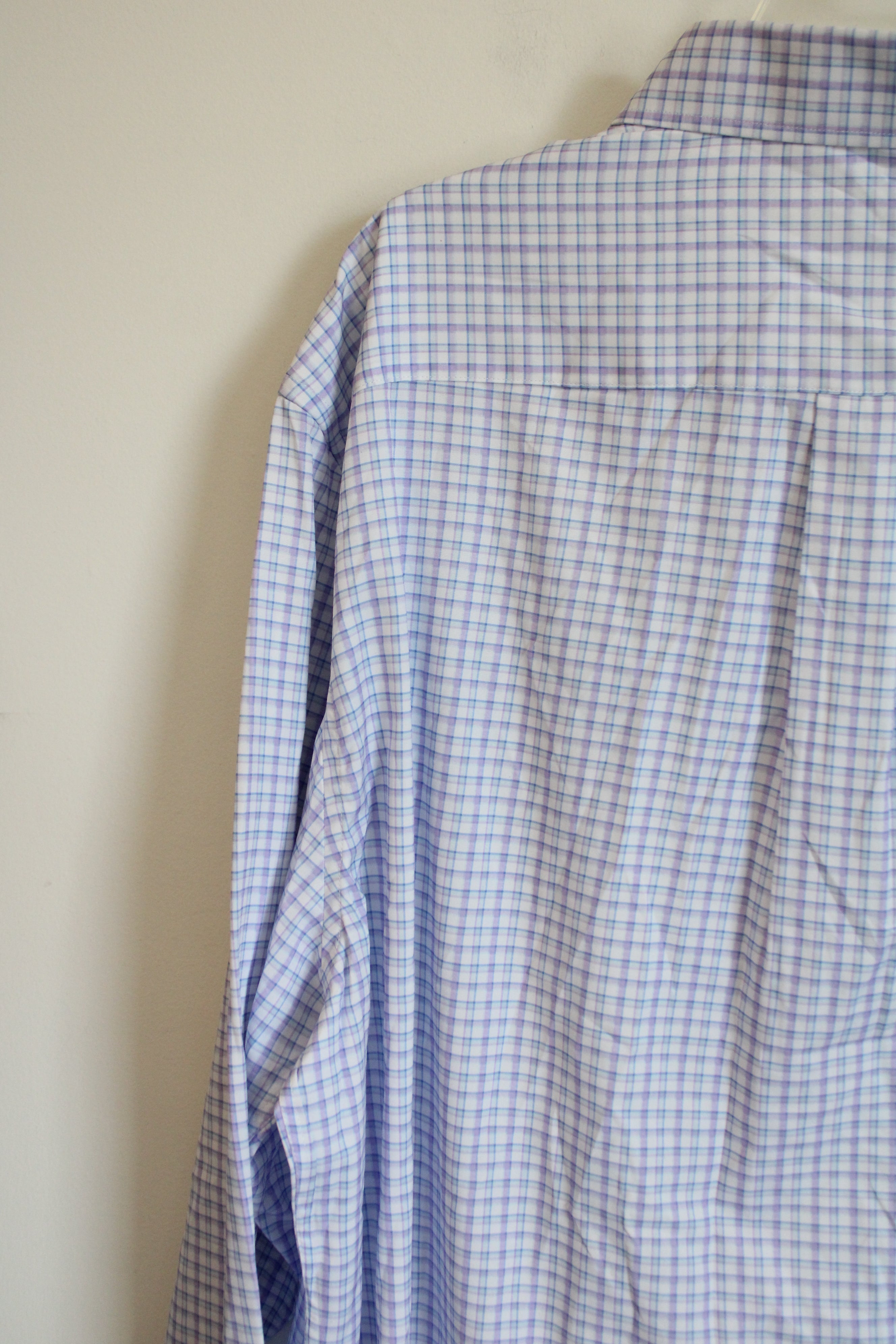 NEW Christian Aujard Performance Stretch Purple Plaid Button Down Regular Fit Shirt | 2XL 18-18 1/2 34/35 (Copy) (Copy)