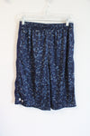Under Armour Blue & Gray Patterned Athletic Shorts | Youth XL