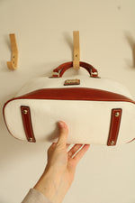Dooney & Bourke White Pebble Grain Leather Zip Zip Satchel