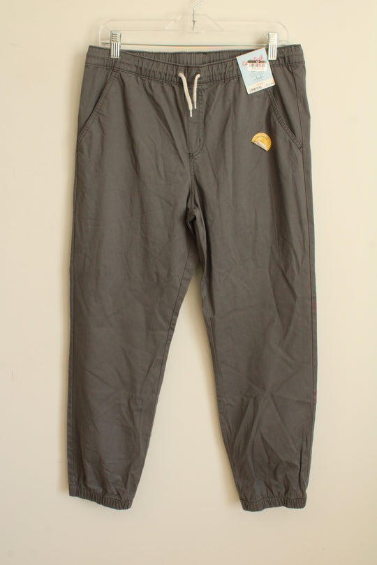 NEW Cat and Jack Gray Jogger Pants with Drawstring | 16