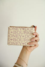 Dooney & Bourke Logo Jacquard Zip Coin Purse Wallet