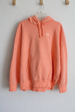 Under Armour Orange Fleece Lined Hoodie | L