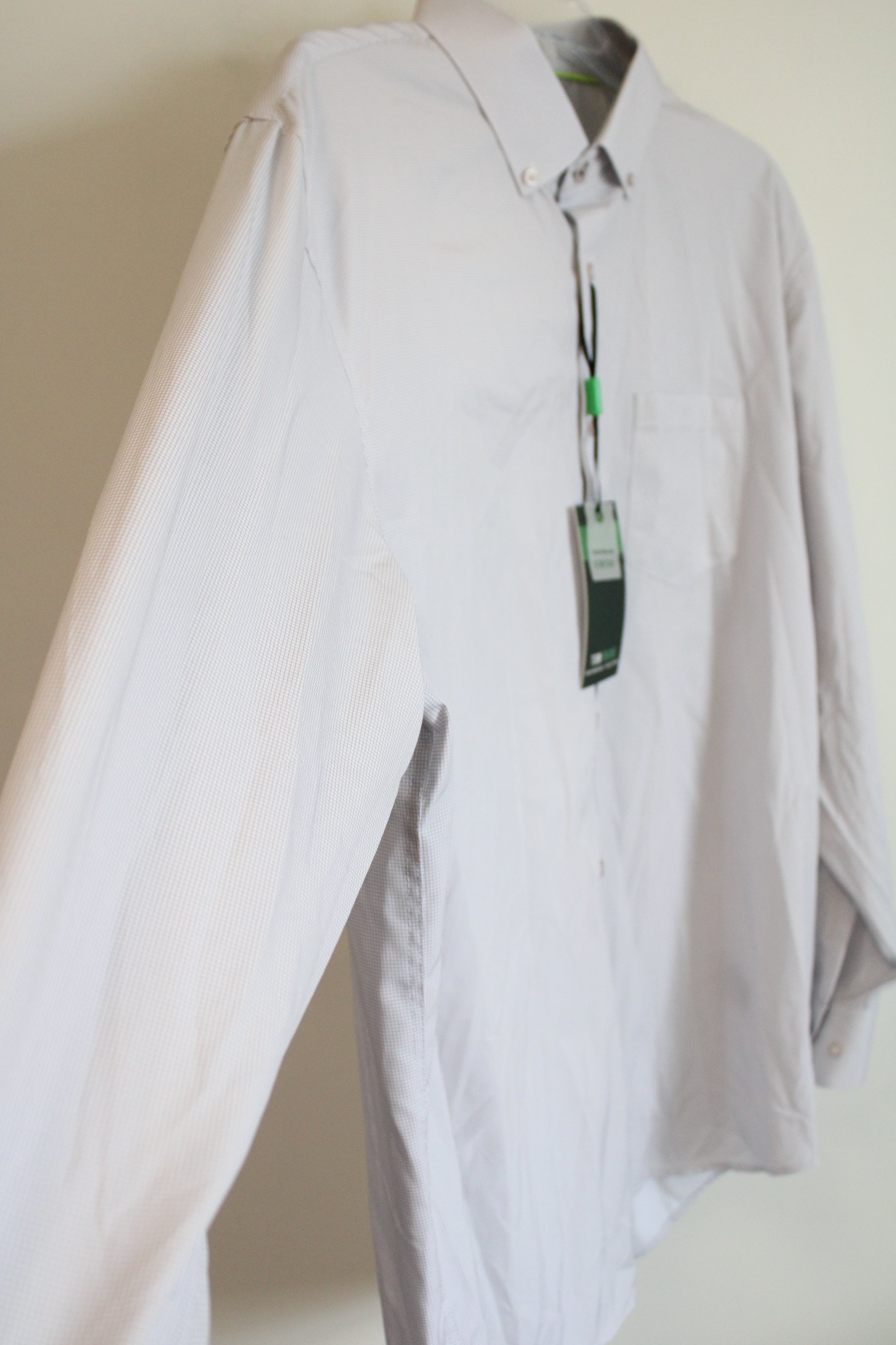 NEW Tom Baine Performance Collection Regular Fit Tan White Button Down Shirt | 2XL 18-18 1/2 34/35 (Copy)