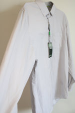 NEW Tom Baine Performance Collection Regular Fit Tan White Button Down Shirt | 2XL 18-18 1/2 34/35 (Copy)